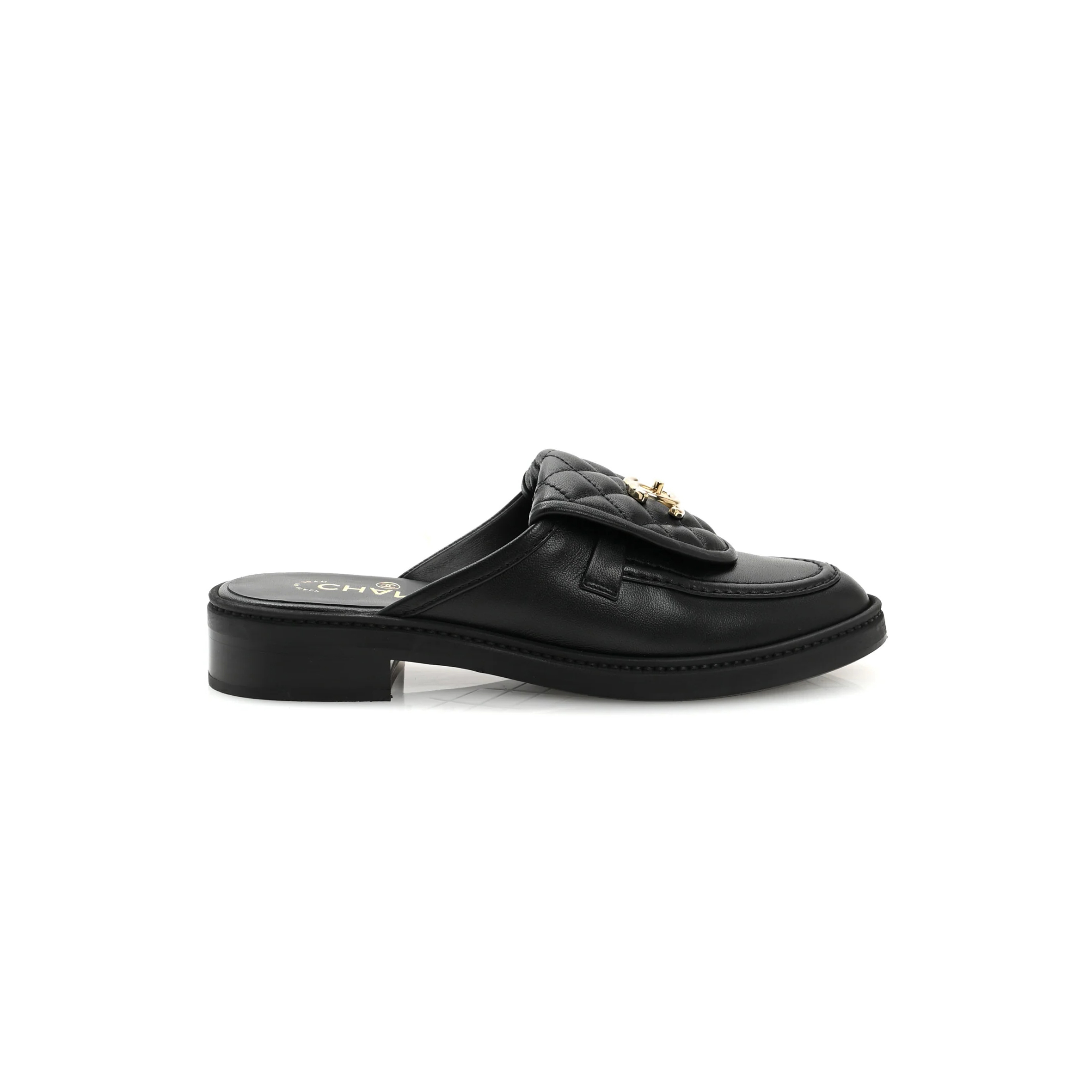 CHANEL QUILTED CC MULES G46120